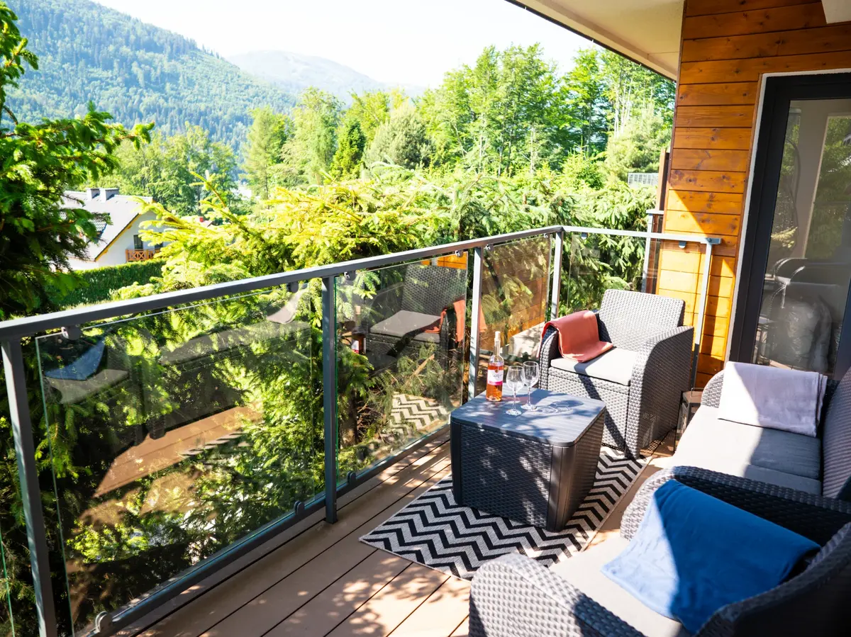 Taras z widokiem na góry